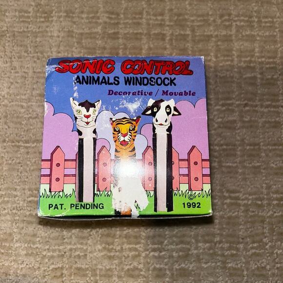 1992 Sonic‎ Control Animal Windsock WindFlag Dog NIB Flag - Picture 2 of 5